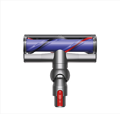 Dyson jaunākā atpīšanās tehnoloģija notīra ieķērušos matus visā mājoklī.